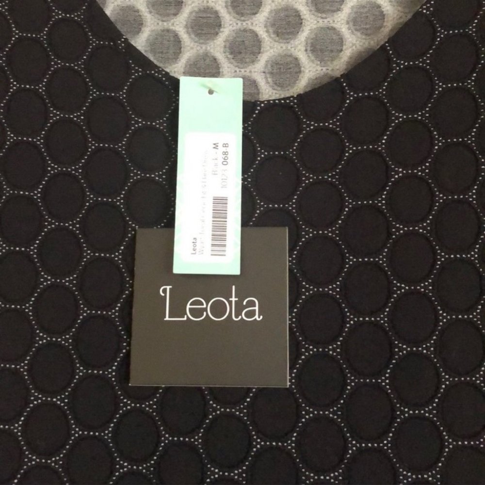 🖤LEOTA🖤WYATT TONAL CIRCLE FIT AND FLARE DRESS🖤 - Picture 10 of 12